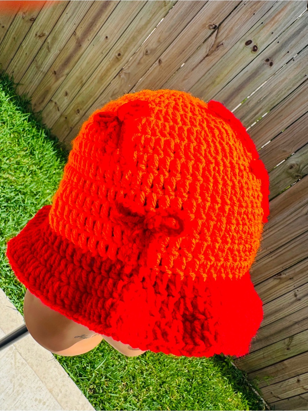 Handmade Crochet Ruffle Hat - Picture 14 of 15